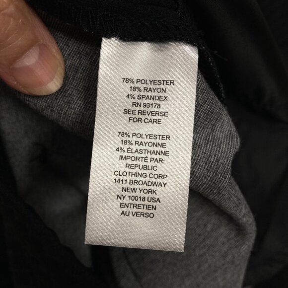 Industry Republic‎ Clothing Men's Sz Large Black Pinstripe Pants, Drawstring NEW - Picture 13 of 14